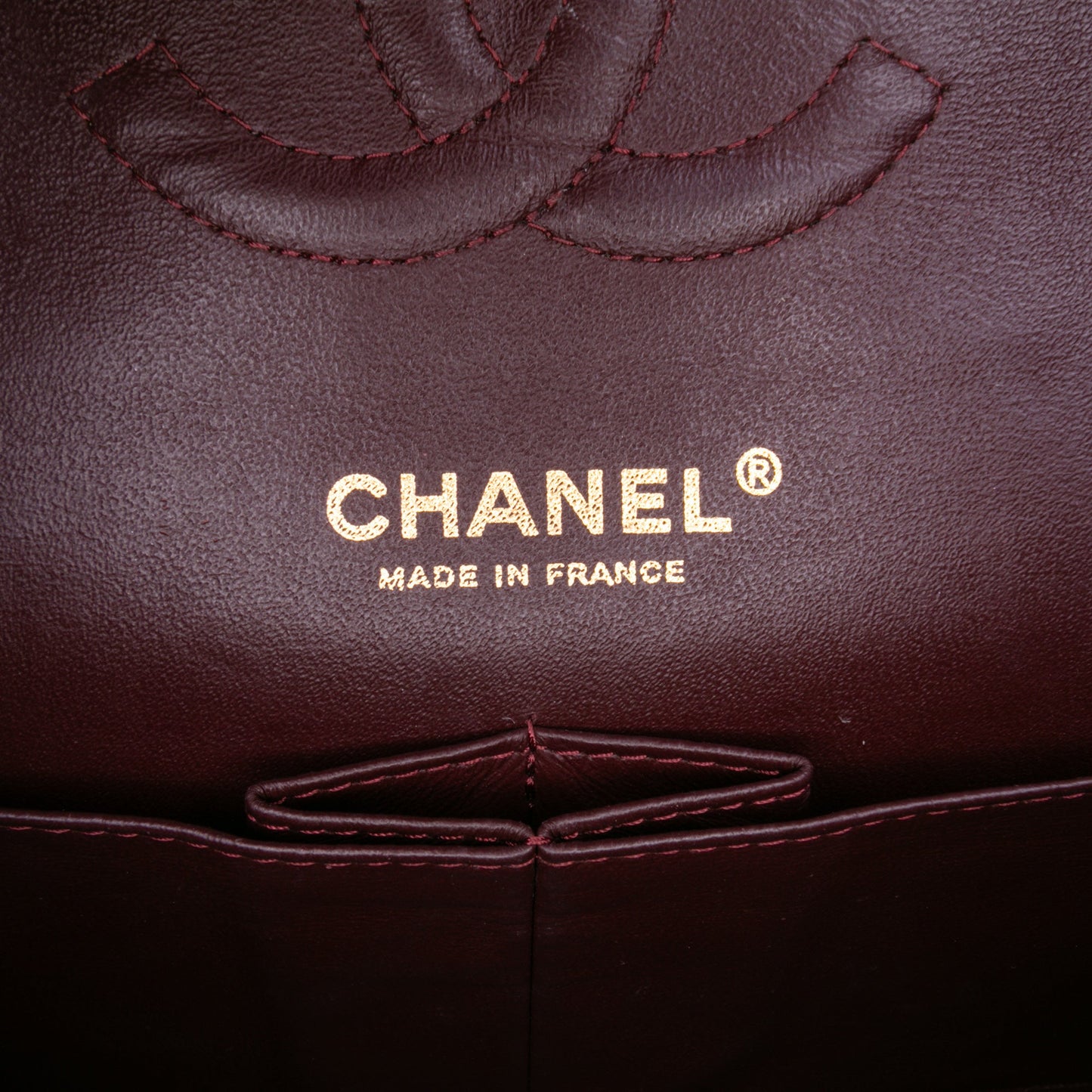 Second hand Chanel Classic Double Flap Medium Caviar Leather Matelassè Shoulder Bag Black - Tabita Bags