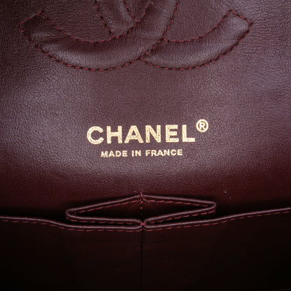 Second hand Chanel Classic Double Flap Medium Caviar Leather Matelassè Shoulder Bag Black - Tabita Bags