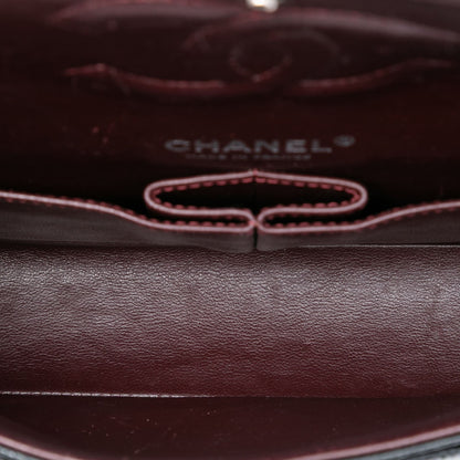 Second hand Chanel Classic Double Flap Medium Caviar Leather Matelassè Shoulder Bag Black - Tabita Bags