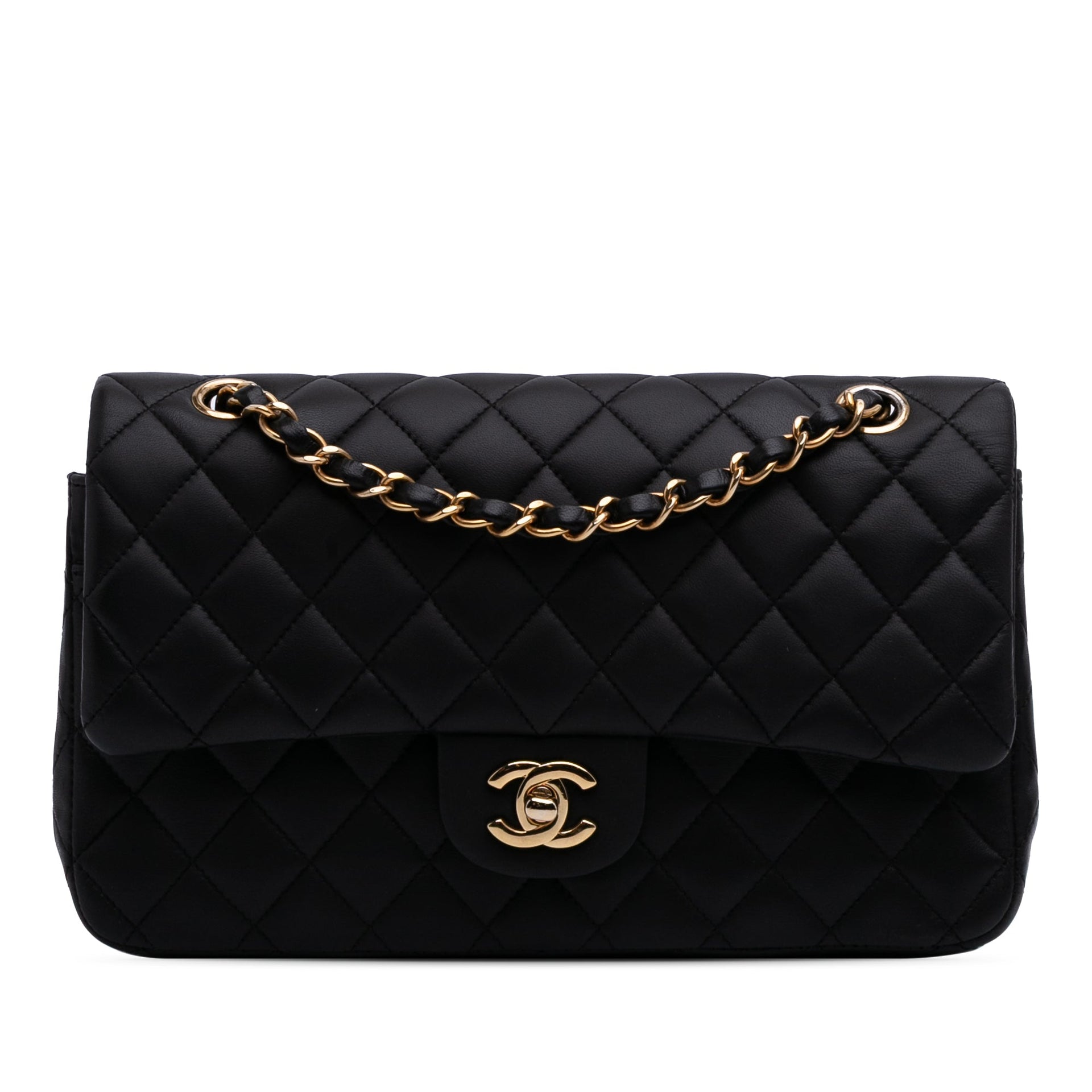 Chanel Classic Double Flap Medium Lambskin Leather Matelassè