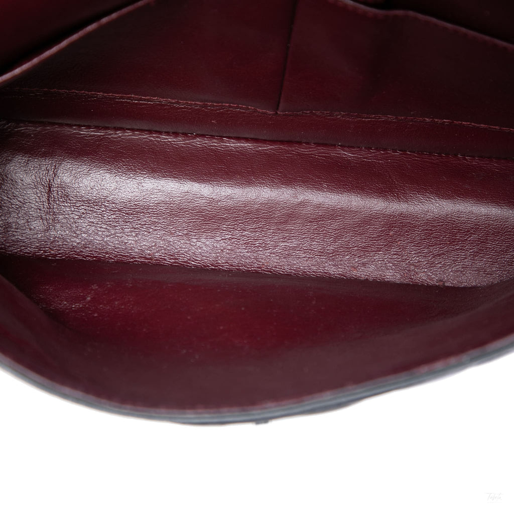 Second hand Chanel Classic Double Flap Medium Lambskin Leather Matelassè Shoulder Bag Black - Tabita Bags