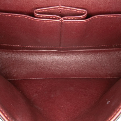 Second hand Chanel Classic Double Flap Medium Lambskin Leather Matelassè Shoulder Bag Black - Tabita Bags