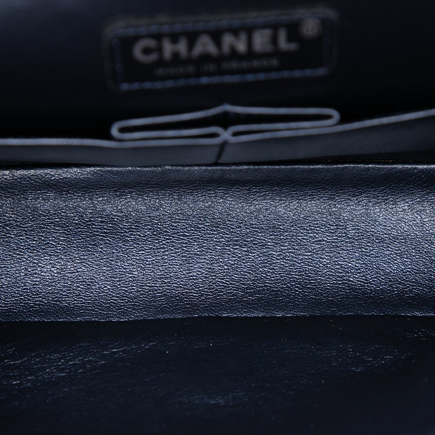 Second hand Chanel Classic Double Flap Medium Lambskin Leather Matelassè Shoulder Bag Blue - Tabita Bags