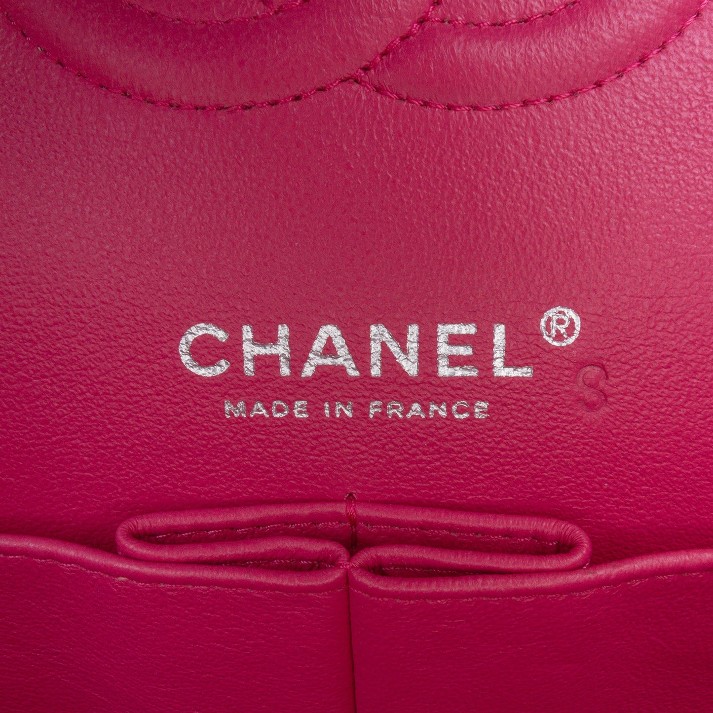 Second hand Chanel Classic Double Flap Medium Lambskin Leather Matelassè Shoulder Bag Pink - Tabita Bags