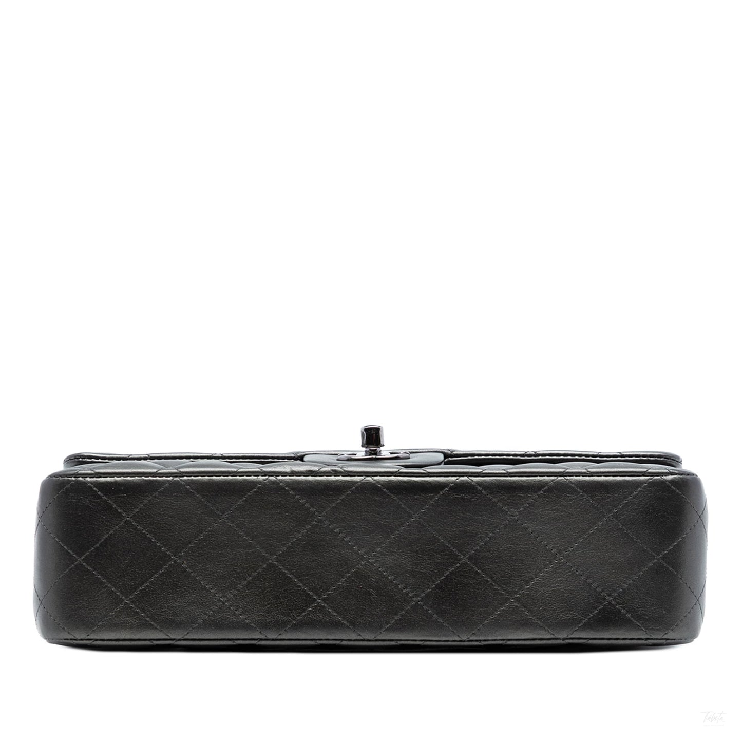 Second hand Chanel Classic Double Flap Medium Lambskin Leather Matelassè Shoulder Bag So Black - Tabita Bags