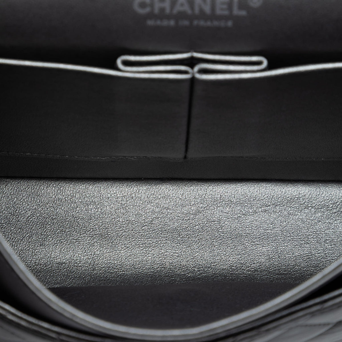 Second hand Chanel Classic Double Flap Medium Lambskin Leather Matelassè Shoulder Bag So Black - Tabita Bags