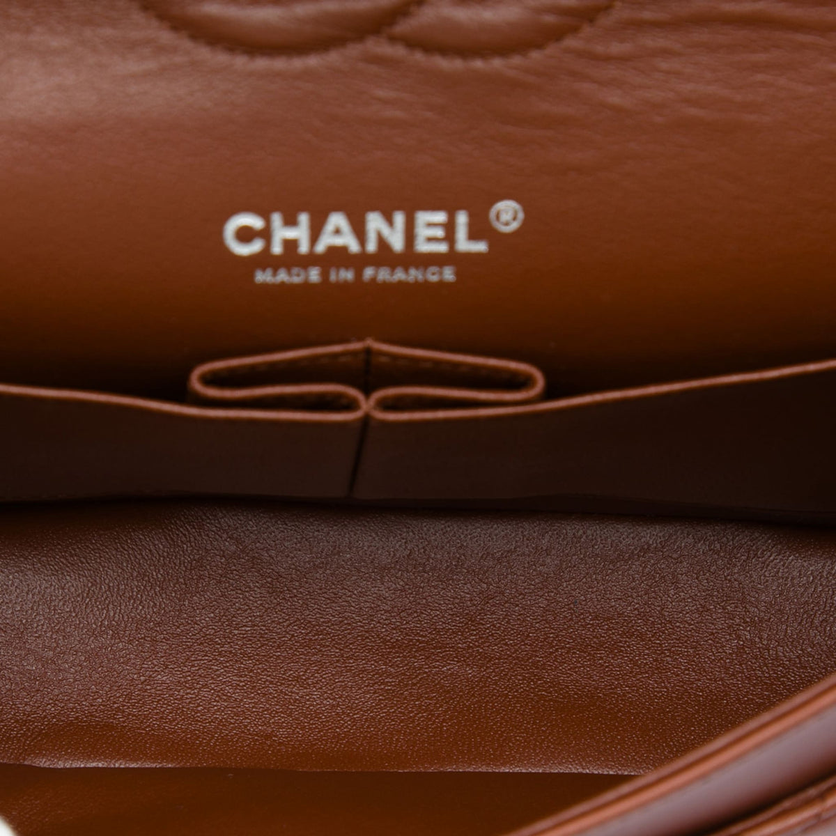 Second hand Chanel Classic Double Flap Medium Lambskin Leather Matelassè Shoulder Bag Tricolor - Tabita Bags