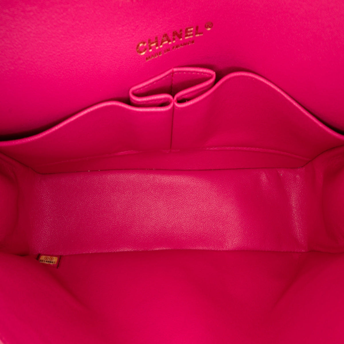 Second hand Chanel Classic Double Flap Medium Matelassè Caviar Leather Flap Shoulder Bag Pink - Tabita Bags