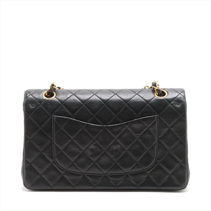 Second hand Chanel Classic Double Flap Medium Matelassè Lambskin Flap Bag Black - Tabita Bags