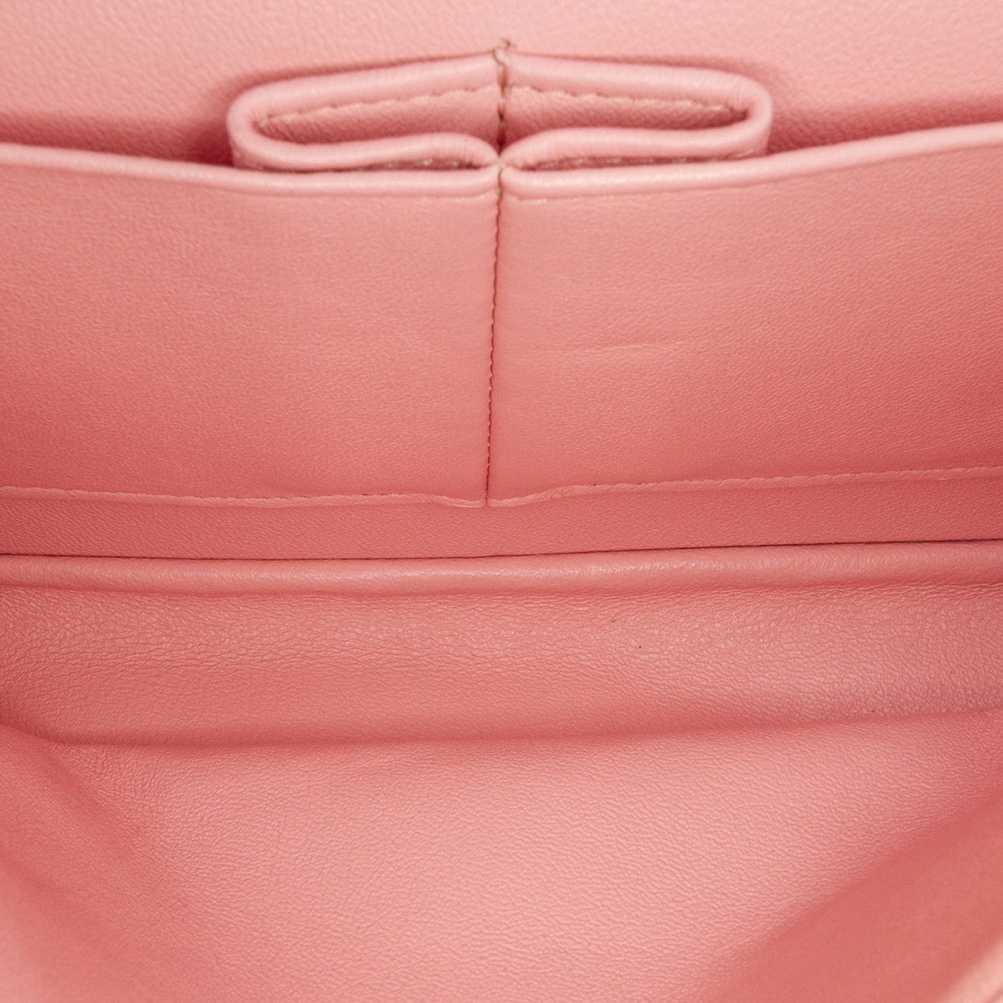 Second hand Chanel Classic Double Flap Medium Tweed Shoulder Bag Pink - Tabita Bags