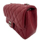 Second hand Chanel Classic Double Flap Mini Matelassè Caviar Leather 2 - Ways Flap Bag Dark Bordeaux - Tabita Bags