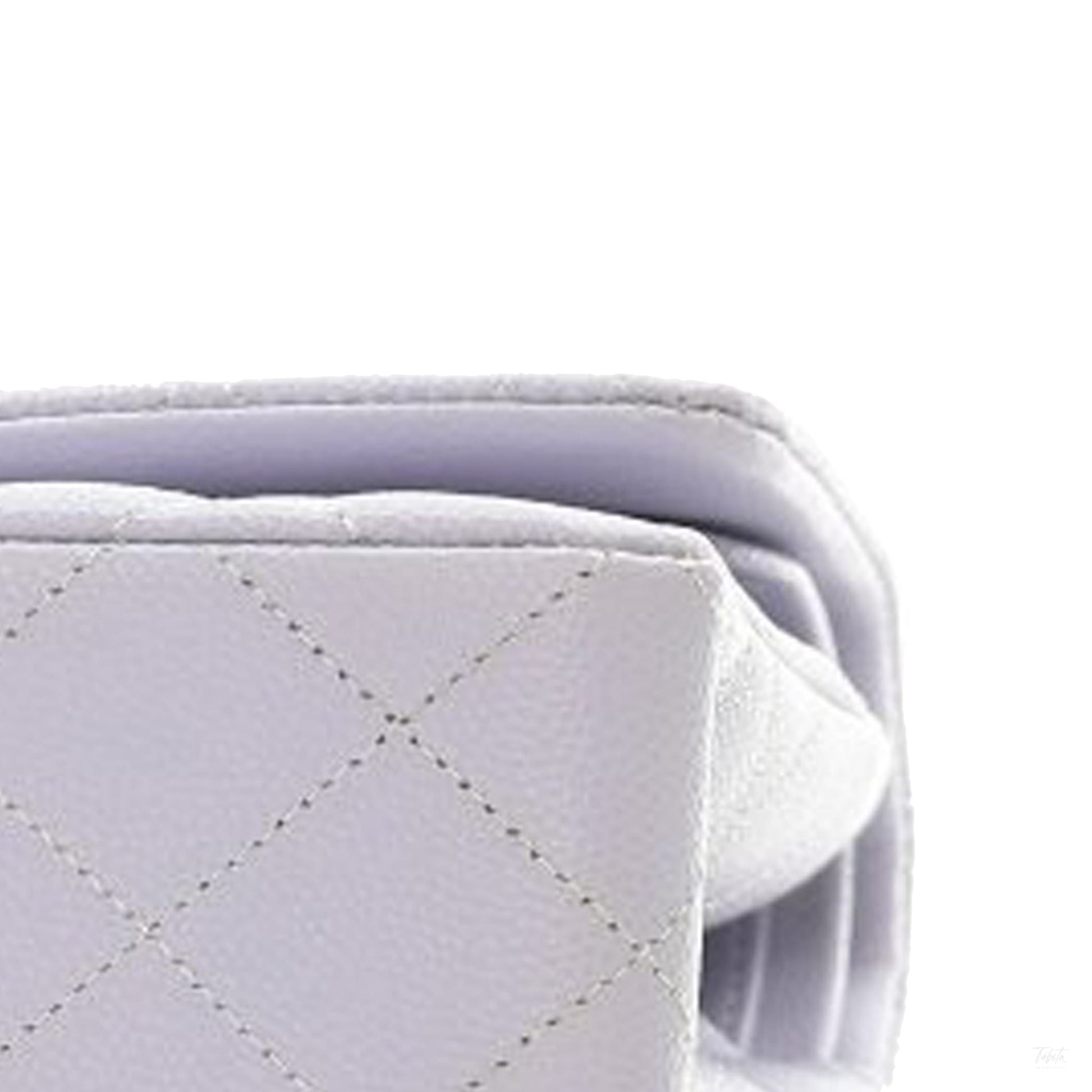 Second hand Chanel Classic Double Flap Small Caviar Leather Matelassè Shoulder Bag Purple - Tabita Bags