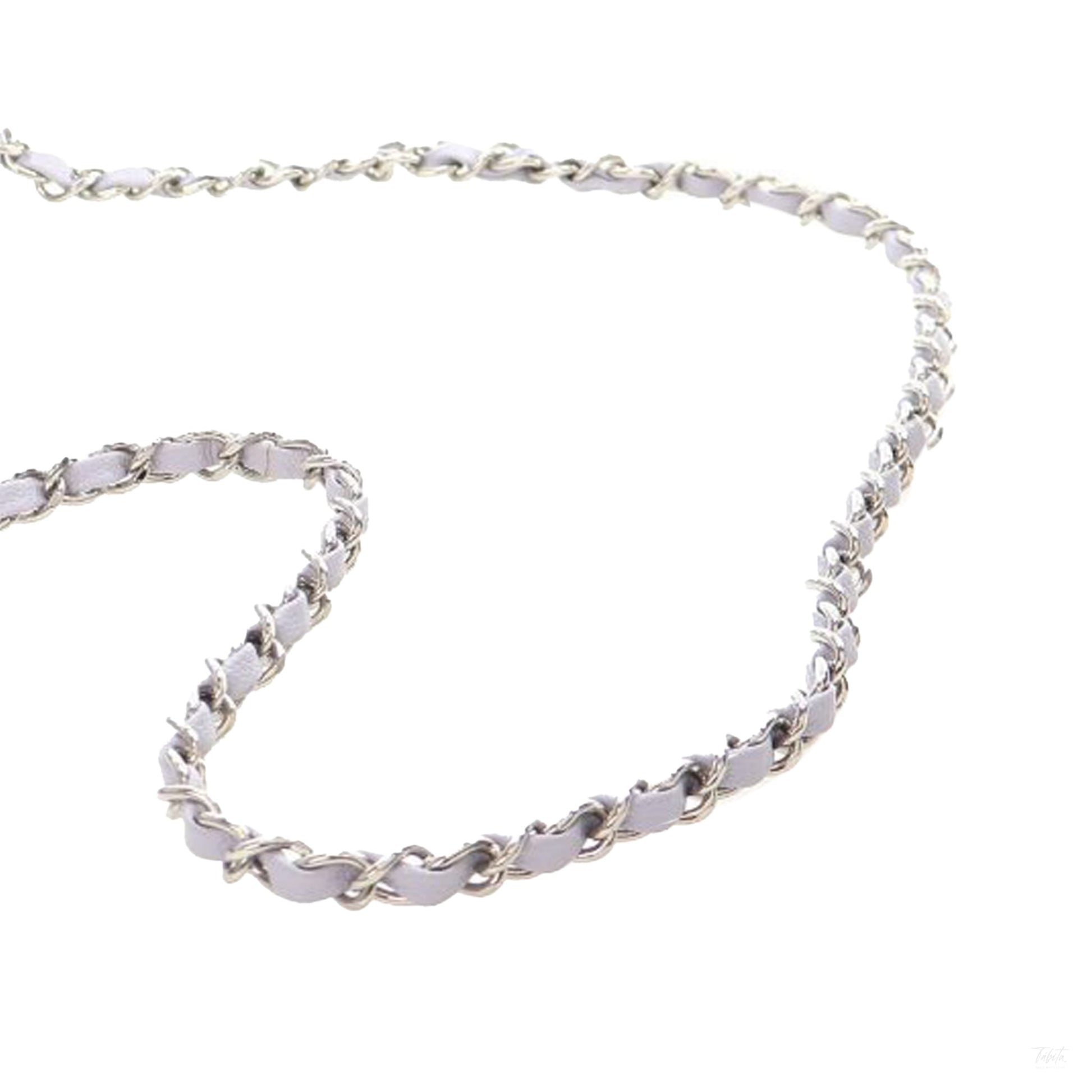 Second hand Chanel Classic Double Flap Small Caviar Leather Matelassè Shoulder Bag Purple - Tabita Bags