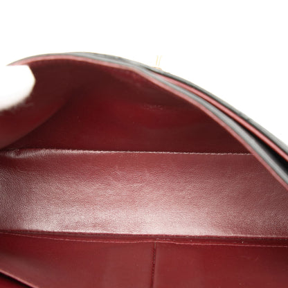 Second hand Chanel Classic Double Flap Small Lambskin Leather Matelassè Shoulder Bag Black - Tabita Bags