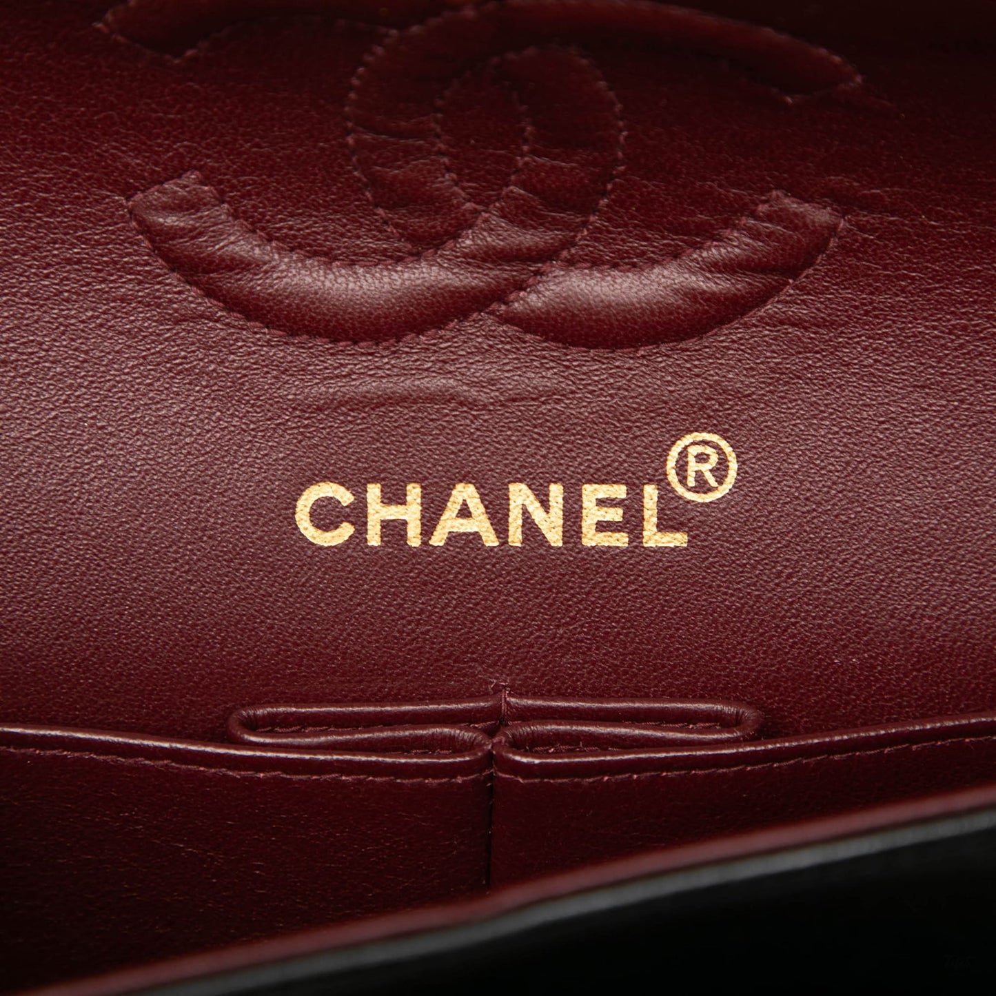 Second hand Chanel Classic Double Flap Small Lambskin Leather Matelassè Shoulder Bag Black - Tabita Bags