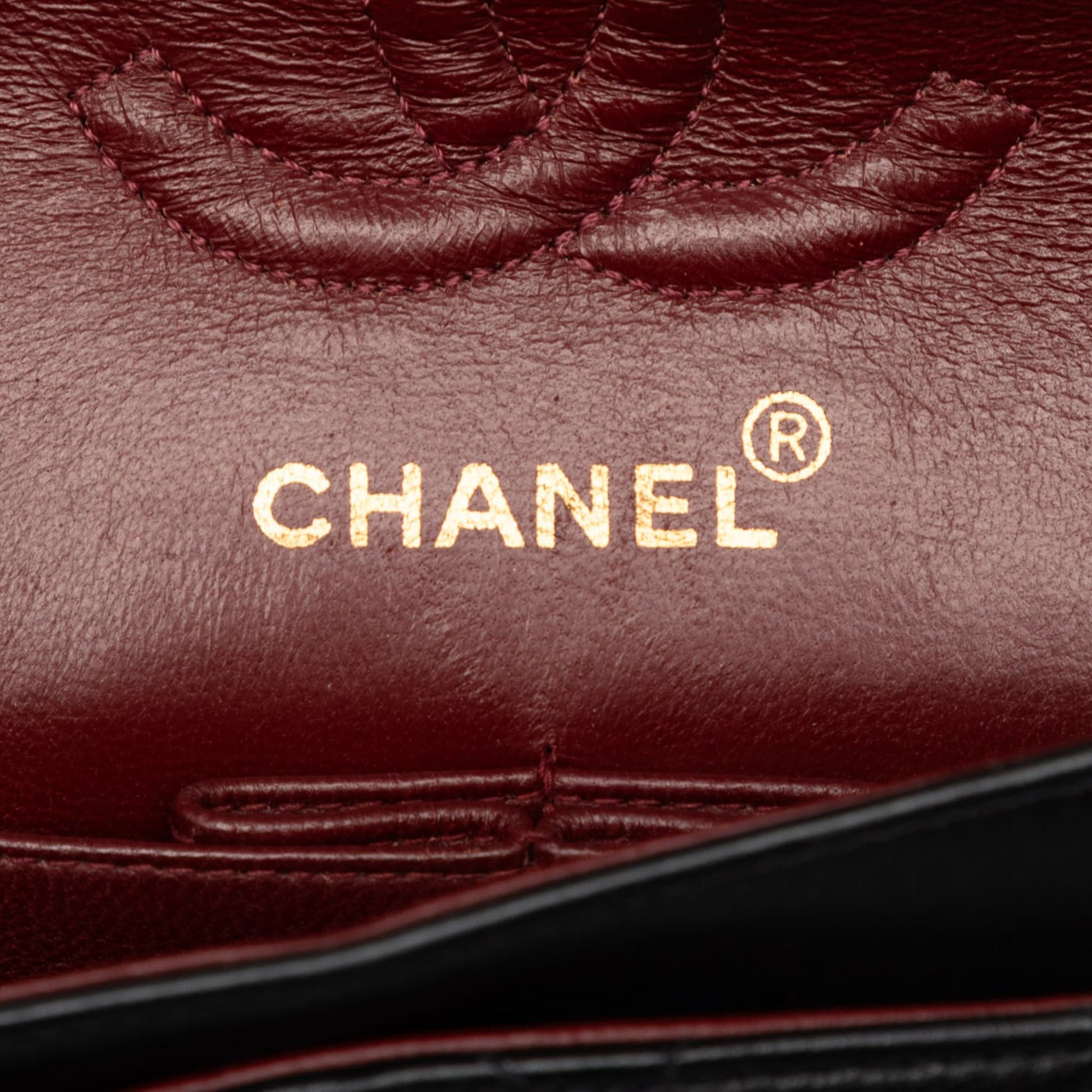 Second hand Chanel Classic Double Flap Small Lambskin Leather Matelassè Shoulder Bag Black - Tabita Bags