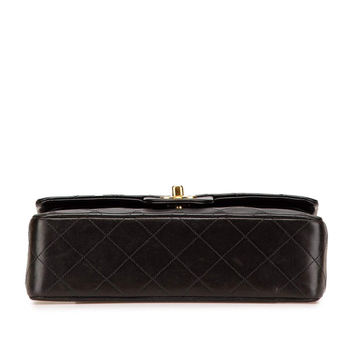 Second hand Chanel Classic Double Flap Small Matelassè Lambskin Flap Shoulder Bag Black - Tabita Bags