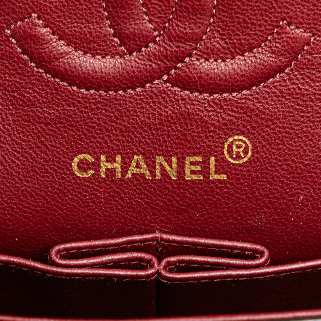 Second hand Chanel Classic Double Flap Small Matelassè Lambskin Flap Shoulder Bag Black - Tabita Bags