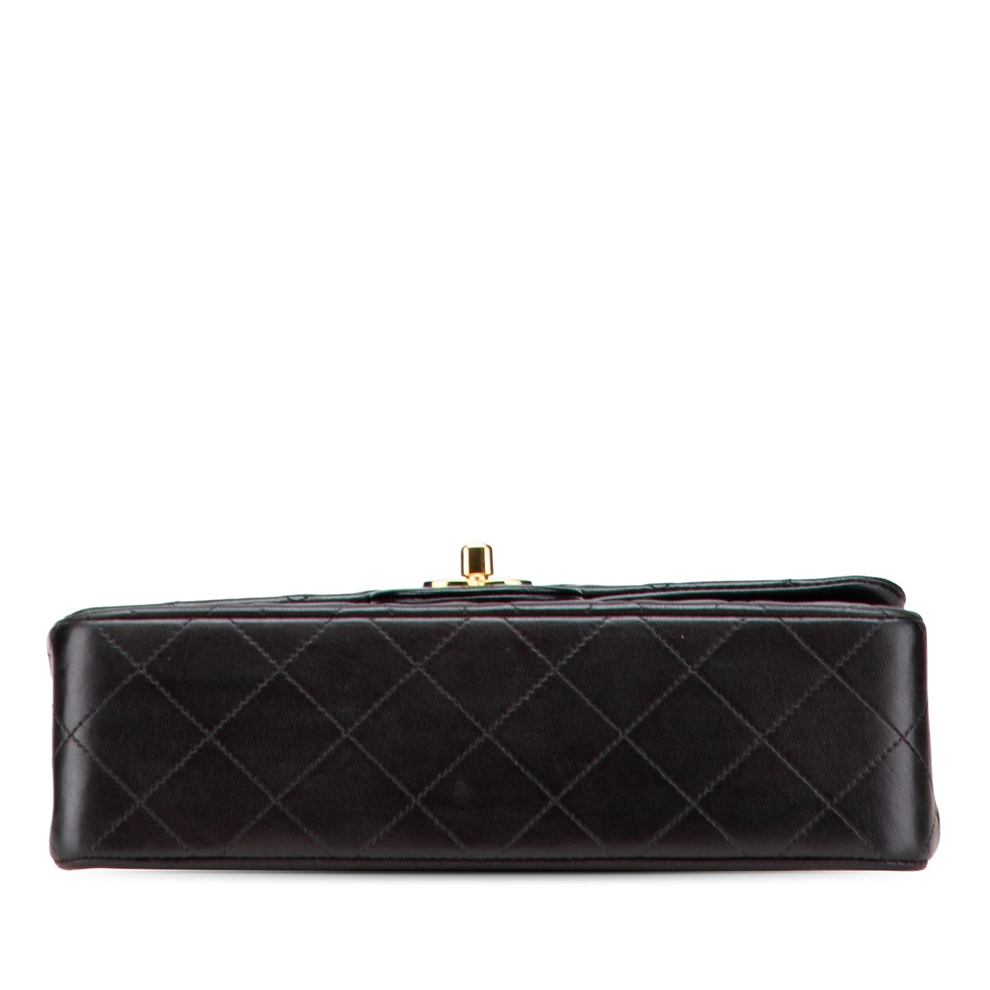 Second hand Chanel Classic Double Flap Small Matelassè Lambskin Flap Shoulder Bag Black - Tabita Bags