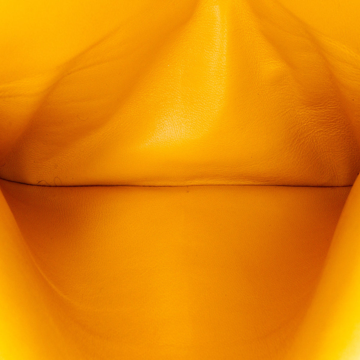 Second hand Chanel Classic Double Flap Small Matelassè Lambskin Flap Shoulder Bag Yellow - Tabita Bags