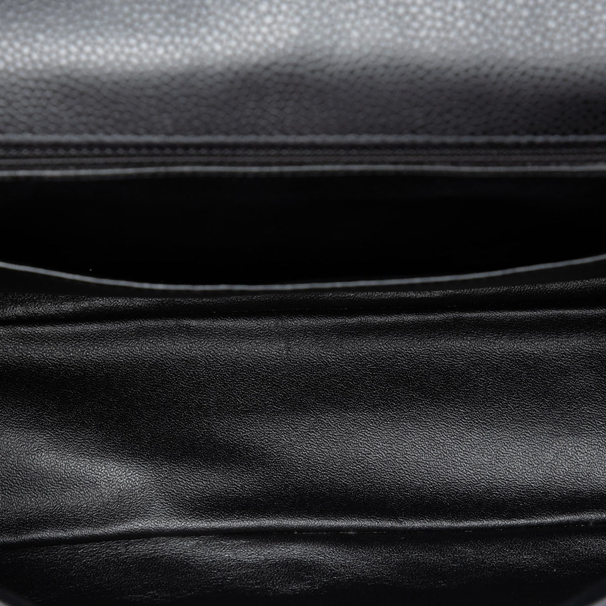 Second hand Chanel Classic Single Flap Jumbo Caviar Leather Matelassè Handbag Black - Tabita Bags