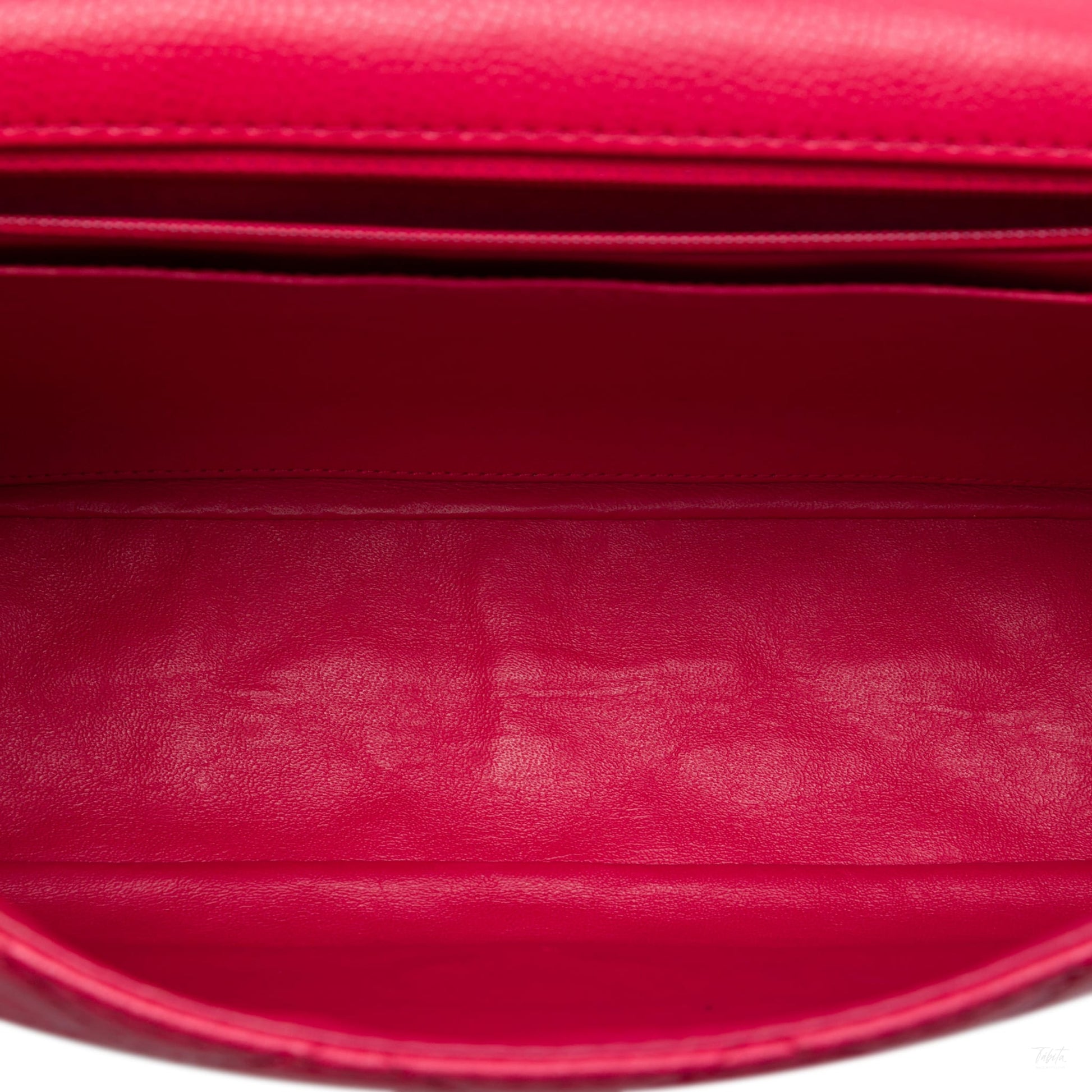 Second hand Chanel Classic Single Flap Jumbo Caviar Leather Matelassè Handbag Pink - Tabita Bags