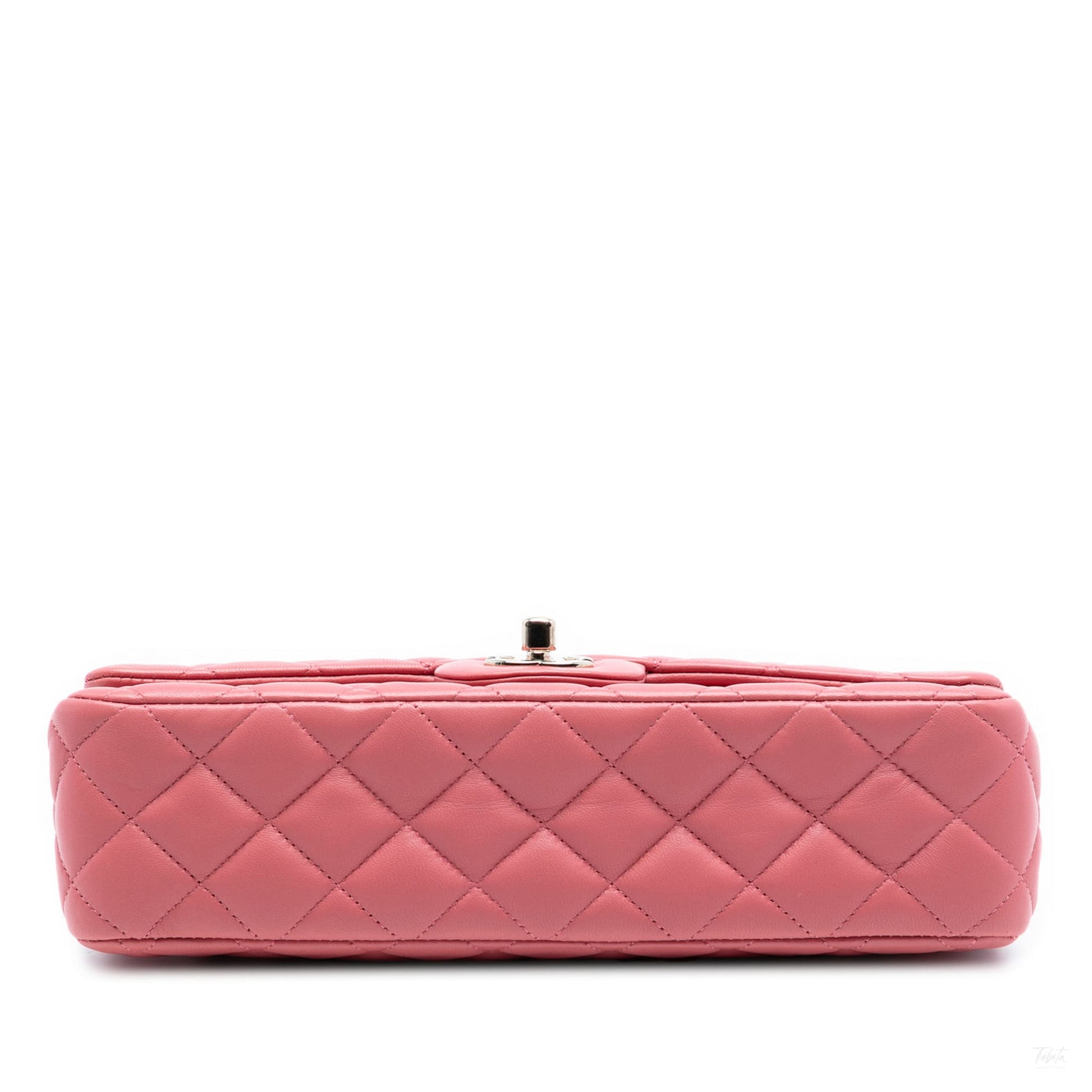Second hand Chanel Classic Single Flap Leather Matelassè Crossbody Pink - Tabita Bags