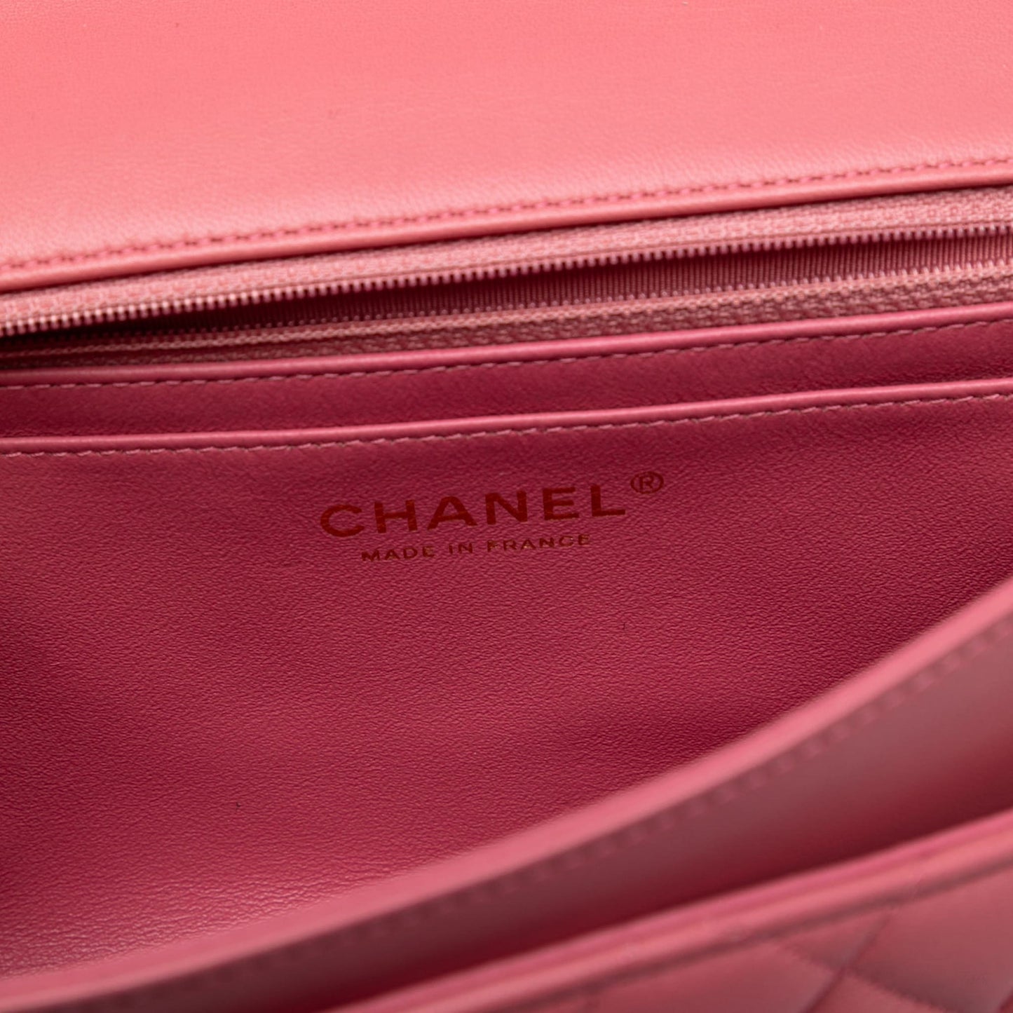 Second hand Chanel Classic Single Flap Leather Matelassè Crossbody Pink - Tabita Bags