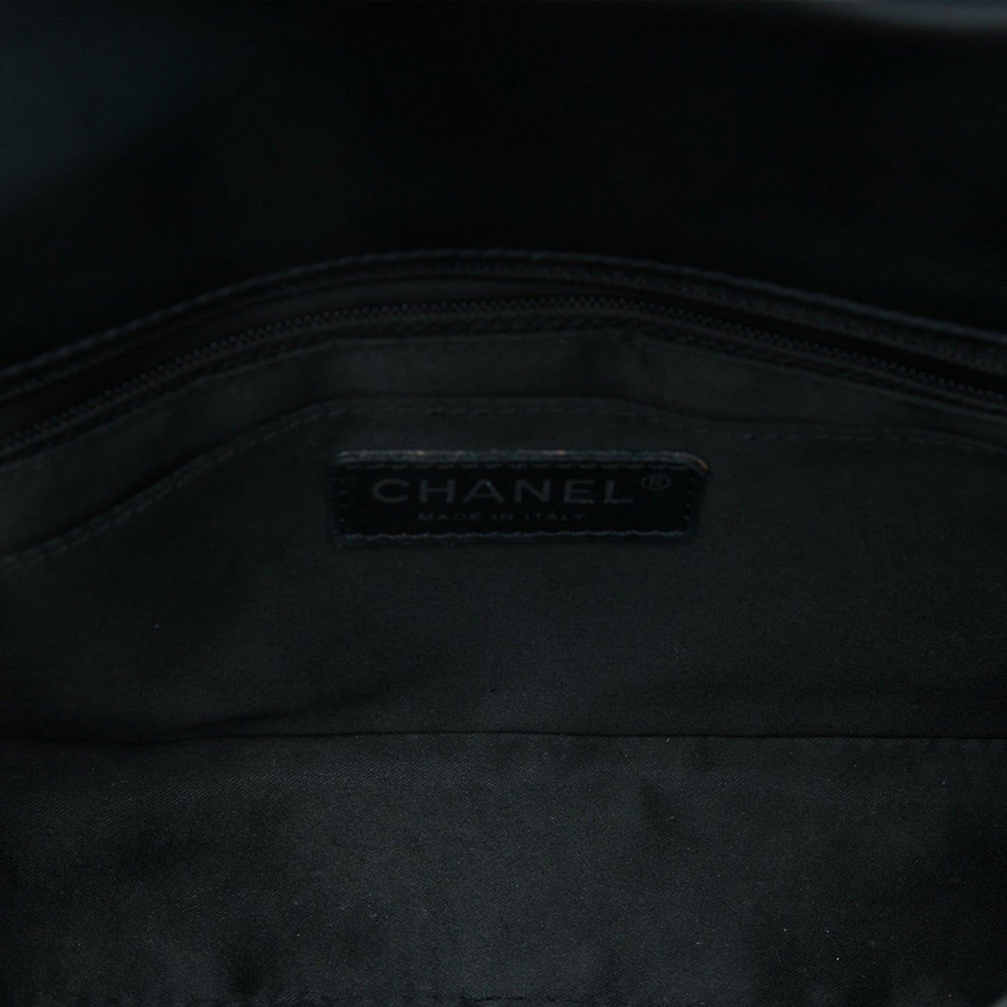 Second hand Chanel Classic Single Flap Medium Lambskin Leather Matelassè Shoulder Bag Black - Tabita Bags
