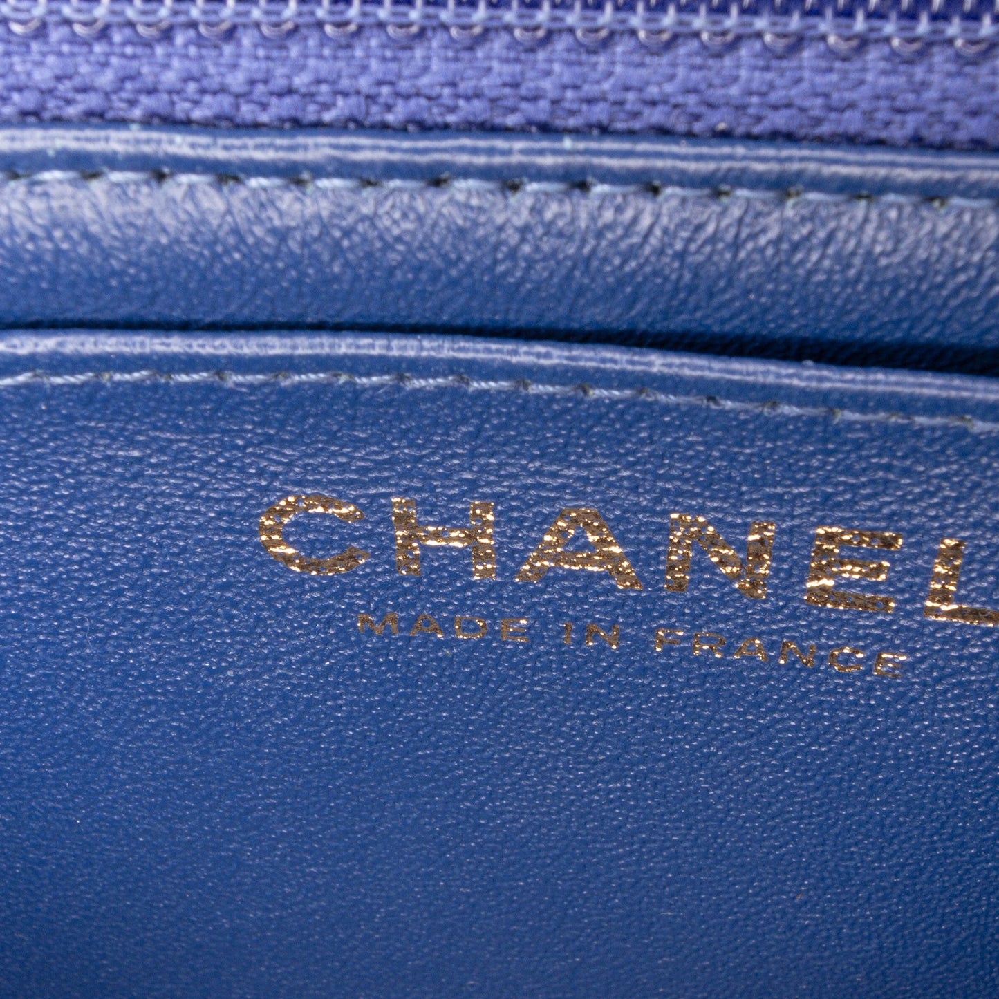 Second hand Chanel Classic Single Flap Mini Denim Matelassè Shoulder Bag Blue - Tabita Bags