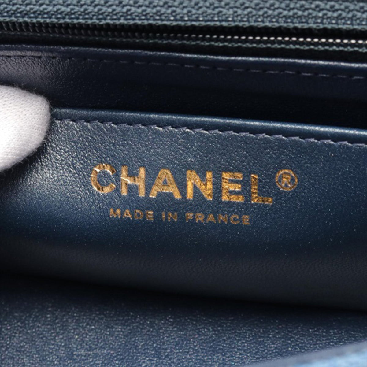 Second hand Chanel Classic Single Flap Mini Matelassè Denim 2 - Ways Flap Shoulder Bag Blue - Tabita Bags