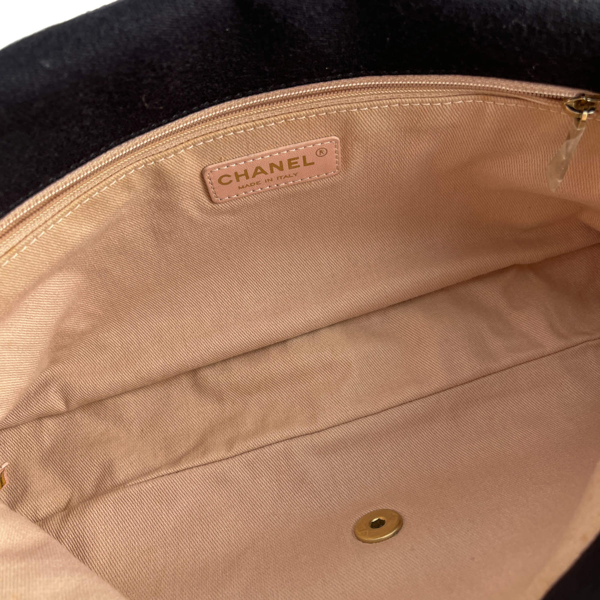 Second hand Chanel Classic Single Flap Patchwork Matelassè Cotton 2 - Ways Flap Crossbody Multicolor - Tabita Bags