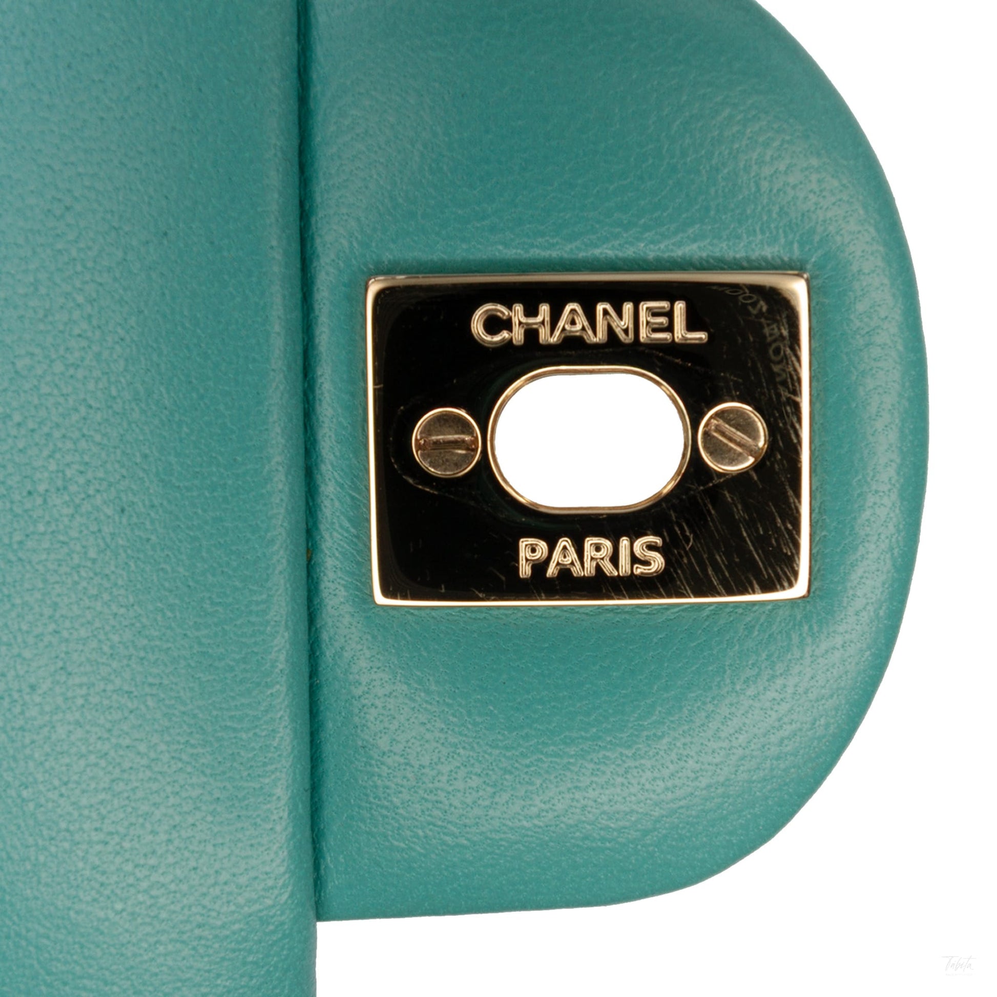 Second hand Chanel Classic Single Flap Square Lambskin Leather Matelassè Shoulder Bag Green - Tabita Bags