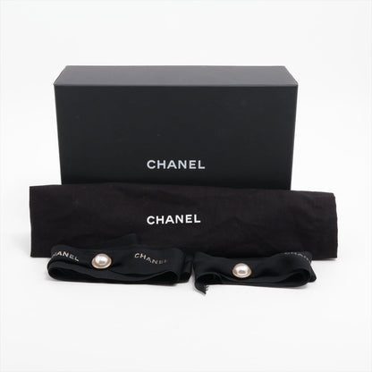 Second hand Chanel Coco Casino Small Lambskin Leather Quilted with Chain Vanity Case Handbag Black - Tabita Bags