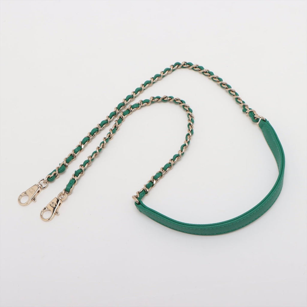 Second hand Chanel Coco Small Caviar Leather Top-handle Shoulder Bag Green - Tabita Bags