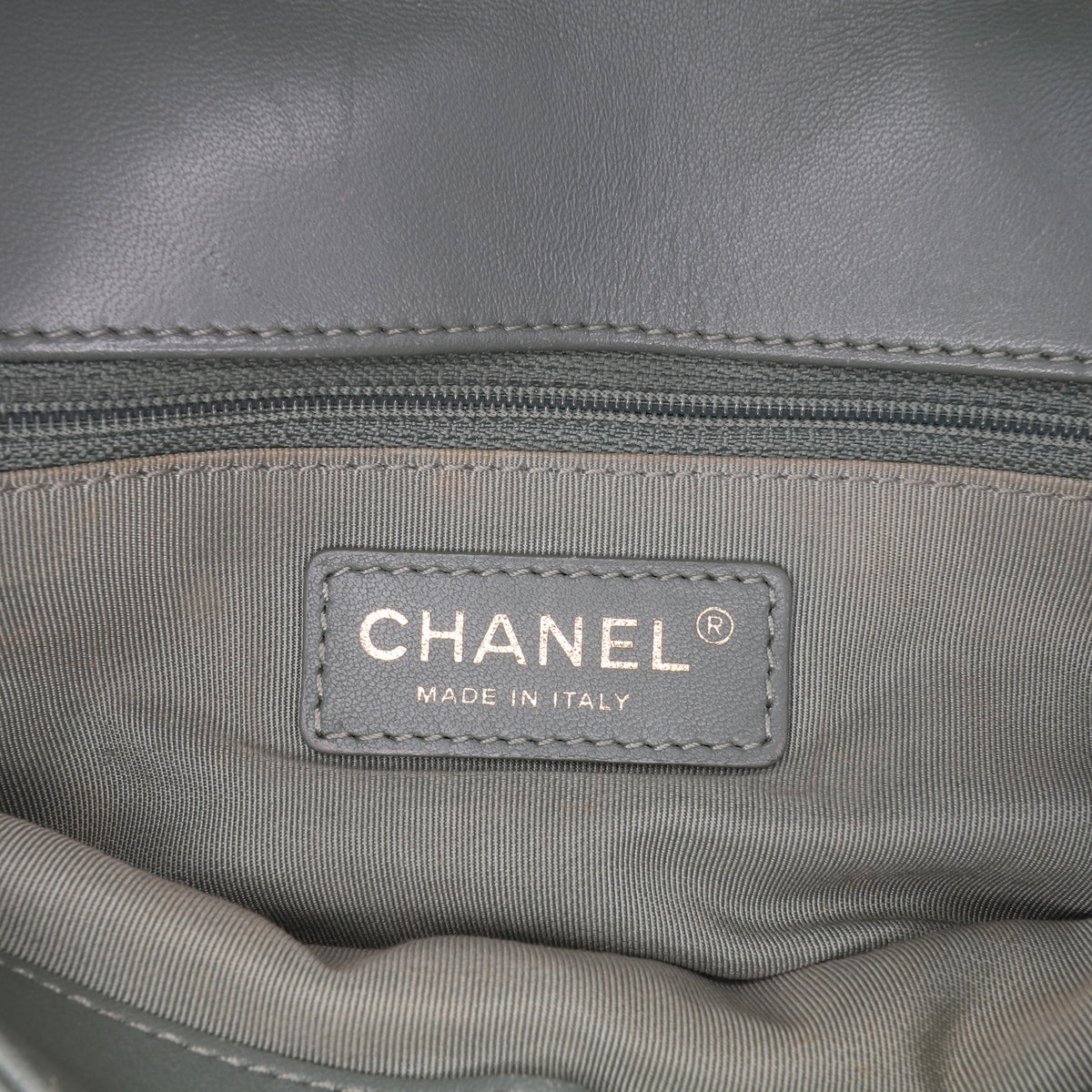 Second hand Chanel Daily Companion Medium Quilted Lambskin Leather Flap Shoulder Bag Green - Tabita Bags