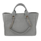 Second hand Chanel Deauville Medium Raffia 2 - Ways Tote Bag Grey - Tabita Bags