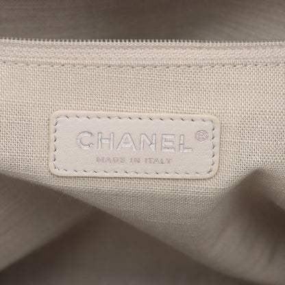 Second hand Chanel Deauville Small Raffia Tote Bag Grey - Tabita Bags