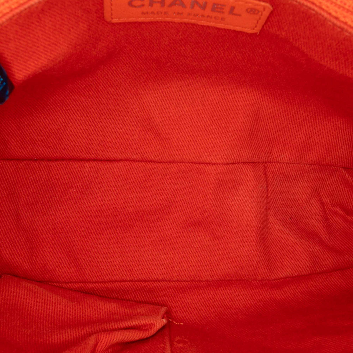 Second hand Chanel Easy Flap Medium Caviar Leather Quilted Shoulder Bag Orange - Tabita Bags