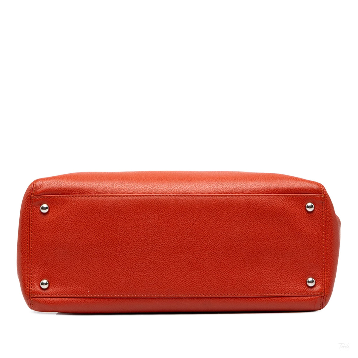 Second hand Chanel Executive Cerf Small Calfskin Tote Shoulder Bag Red - Tabita Bags