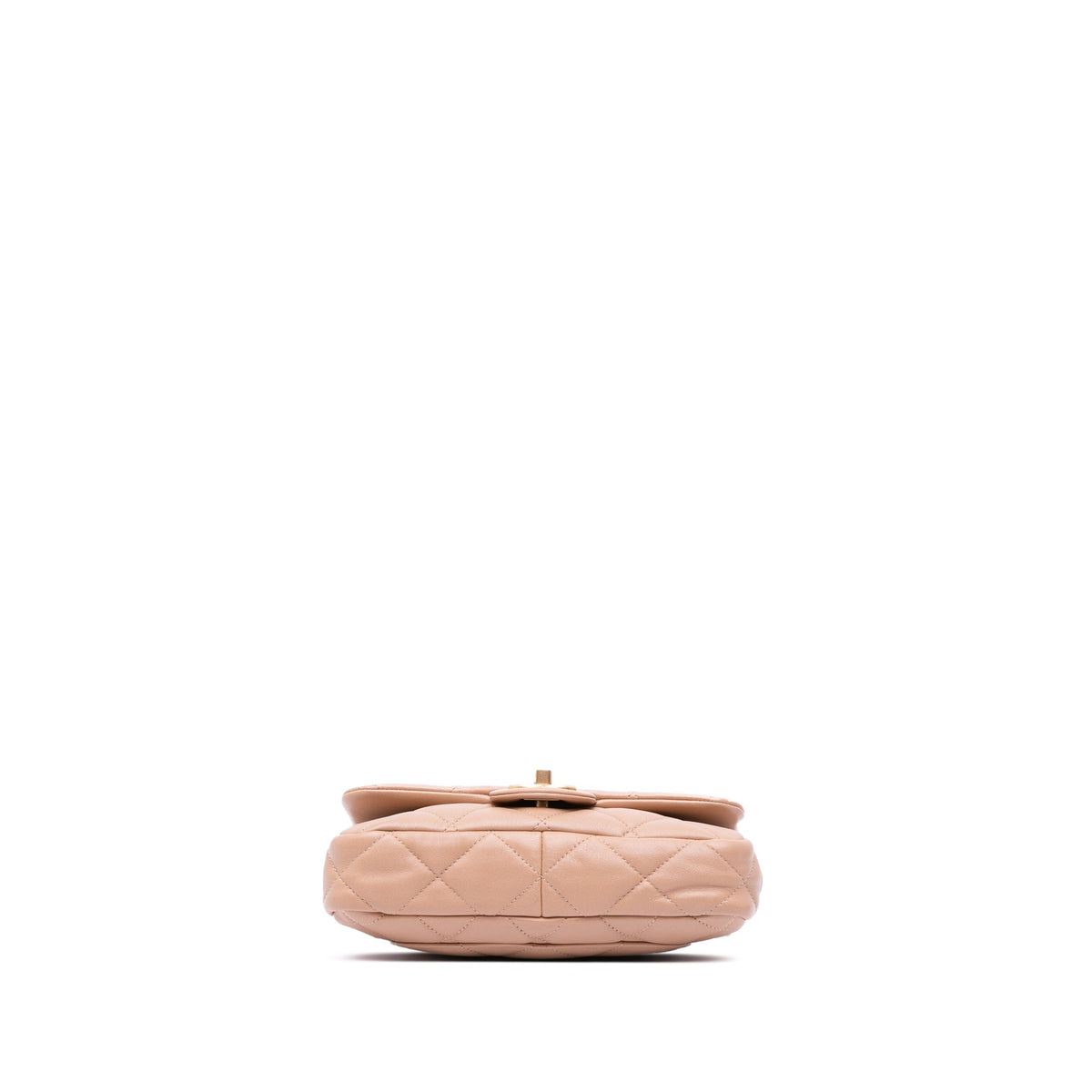 Second hand Chanel Funky Town Small Quilted Lambskin Leather Flap Shoulder Bag Brown - Tabita Bags