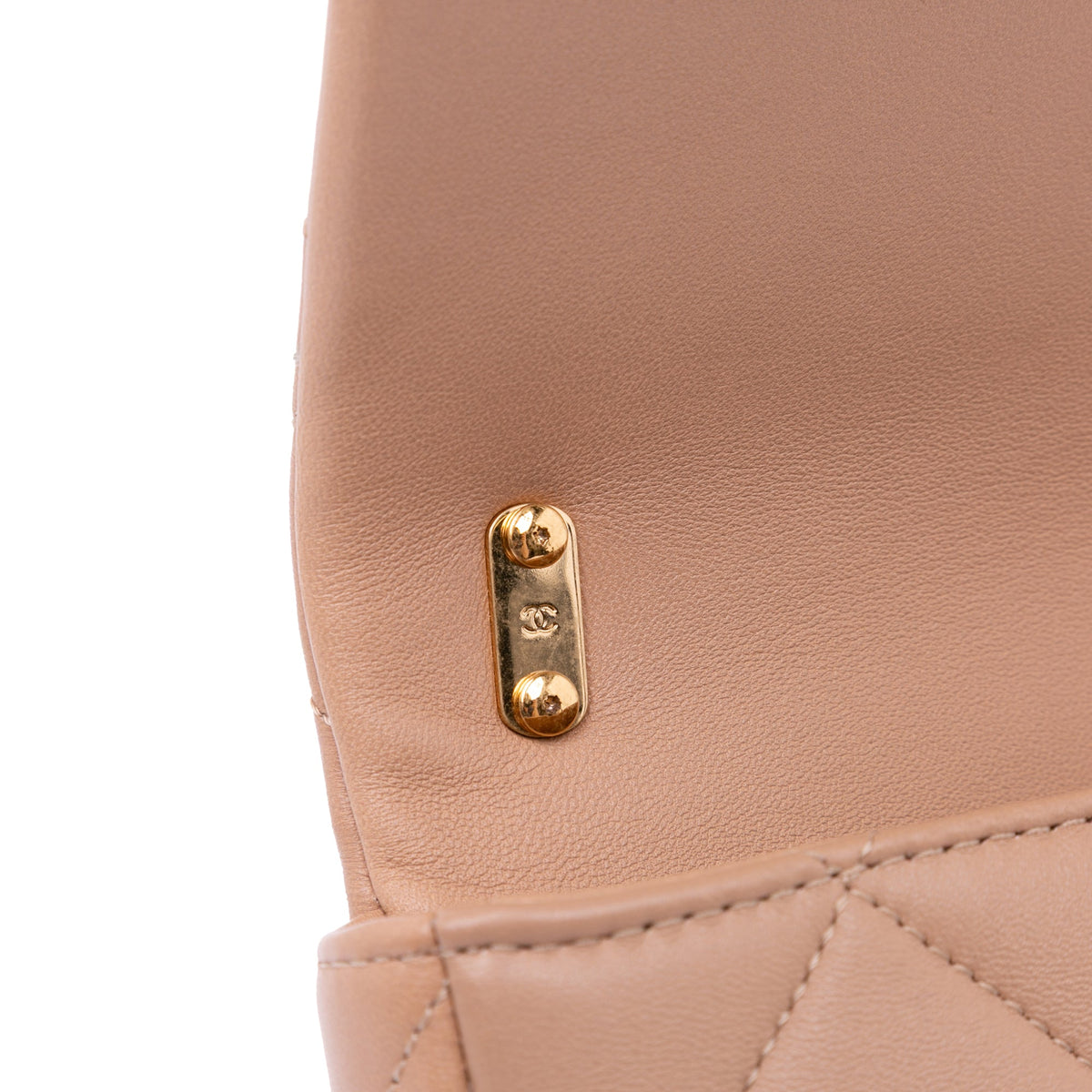 Second hand Chanel Funky Town Small Quilted Lambskin Leather Flap Shoulder Bag Brown - Tabita Bags