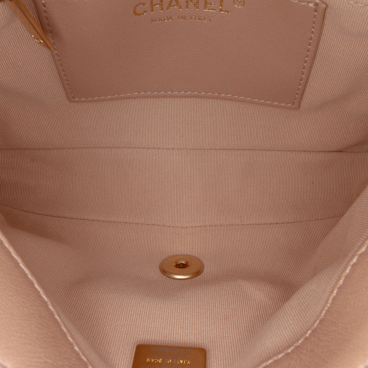 Second hand Chanel Funky Town Small Quilted Lambskin Leather Flap Shoulder Bag Brown - Tabita Bags