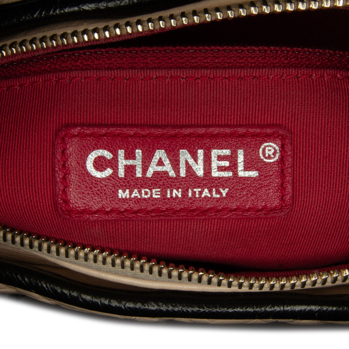 Second hand Chanel Gabrielle Medium Lambskin Leather Matelassè Shoulder Bag Brown - Tabita Bags
