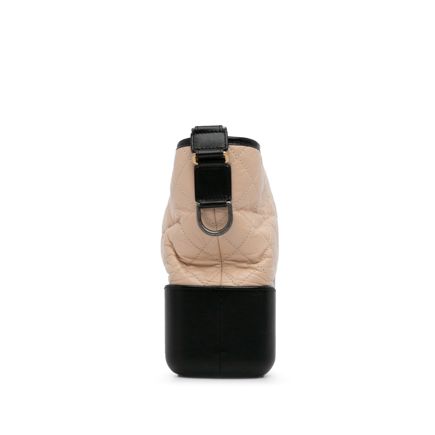 Second hand Chanel Gabrielle Medium Lambskin Leather Matelassè Shoulder Bag Brown - Tabita Bags