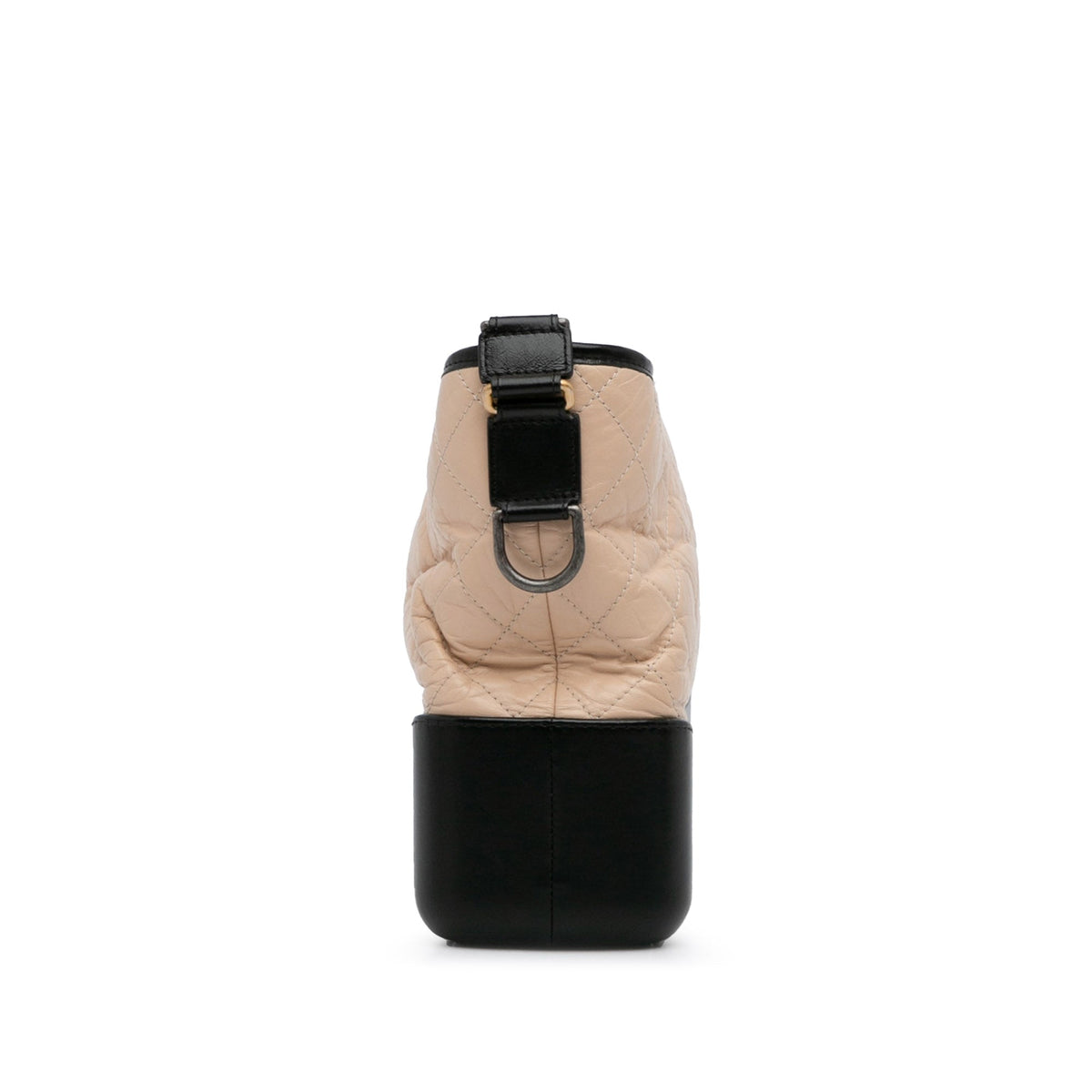 Second hand Chanel Gabrielle Medium Lambskin Leather Matelassè Shoulder Bag Brown - Tabita Bags