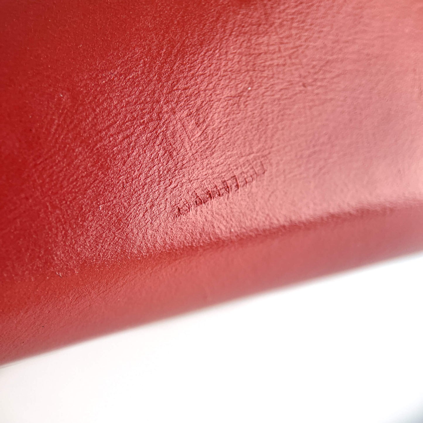 Second hand Chanel Gabrielle Small Lambskin Leather Chevron Shoulder Bag Orange - Tabita Bags