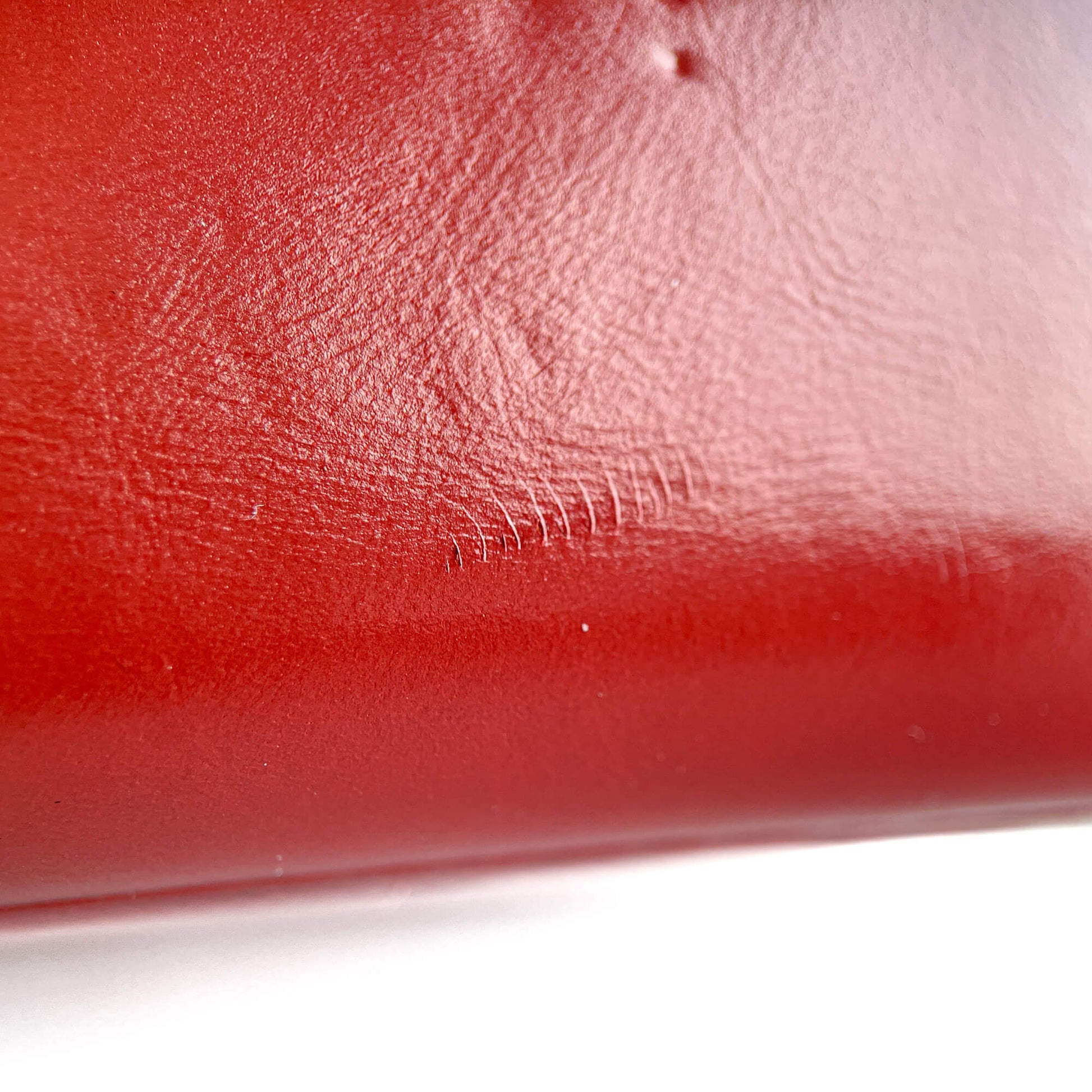 Second hand Chanel Gabrielle Small Lambskin Leather Chevron Shoulder Bag Orange - Tabita Bags