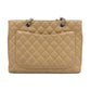 Second hand Chanel GST Quilted Caviar Leather Shopper Bag Beige - Tabita Bags