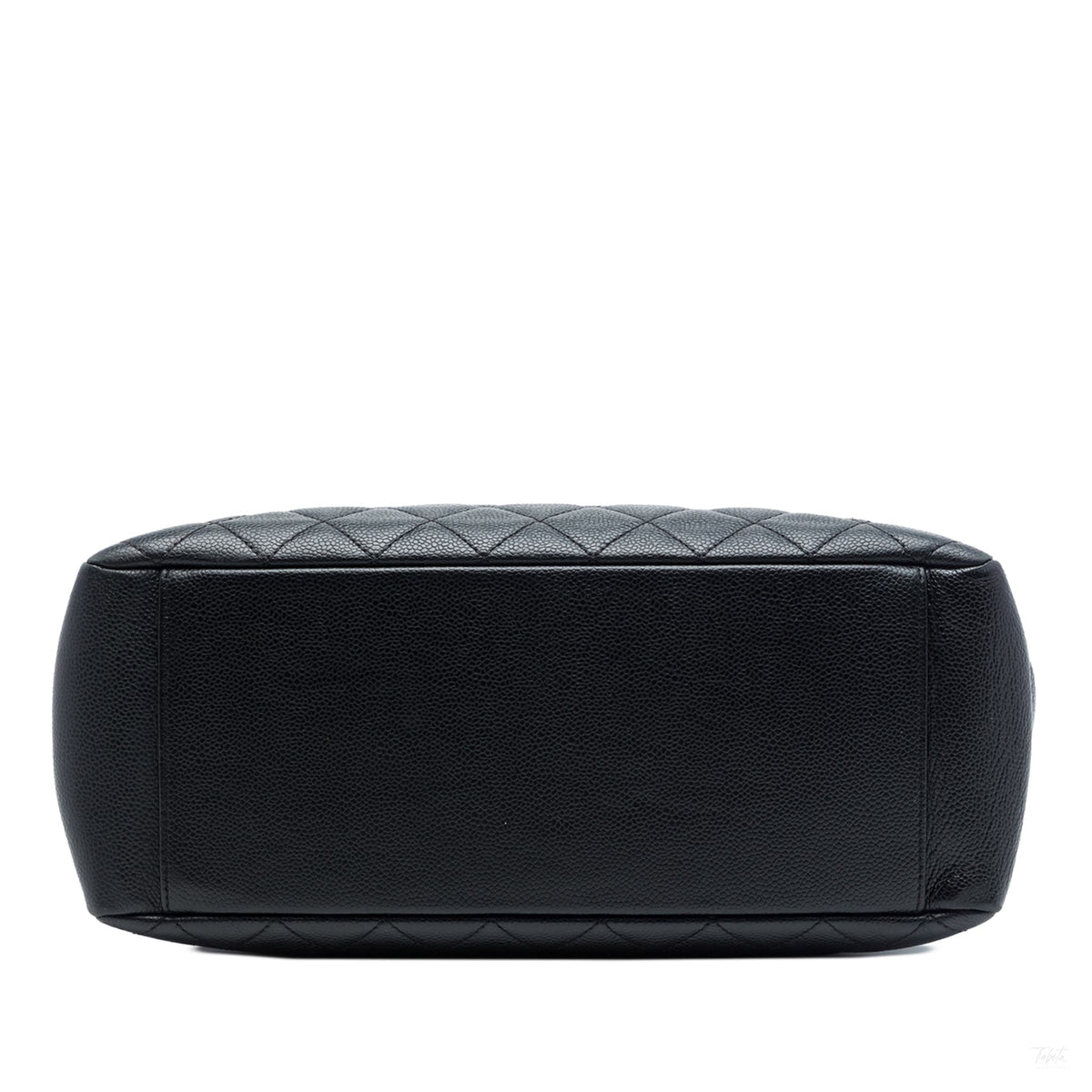 Second hand Chanel GST Quilted Caviar Leather Shopper Bag Black - Tabita Bags